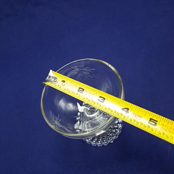 Anchor Hocking Berwick Sherbet Glass With Etched Stars - Picture 4 of 5